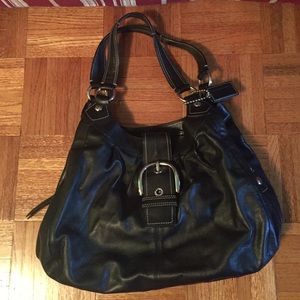 EUC Black Coach Hobo Bag